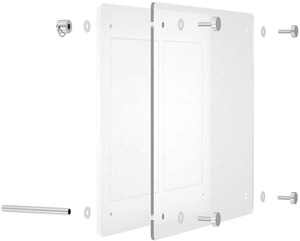 3 Openings 4x6 picture frames combination 3-in-1 wholesale frames Collage, triple white acrylic 4x6 frame - Product Image 4