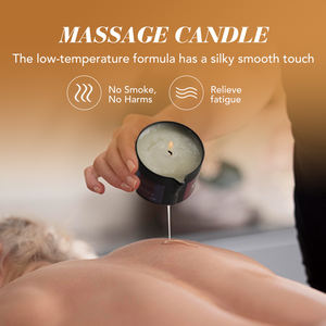 Vela de masaje extraída de plantas naturales de alta capacidad Vela de masaje sensual de aceite esencial de cera - Product Image 4