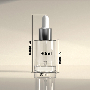 Flaconi Contagocce in Vetro Ambrato Trasparente Satinato da 20ml 30ml 50ml per Confezionamento di Siero Liquido e Tonico - Product Image 6