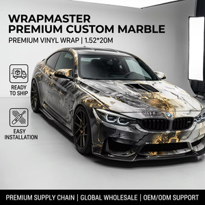 ฟิล์มหุ้มรถยนต์ลายหินอ่อนแบบกำหนดเอง <span class=keywords><strong>WRAPMASTER</strong></span> ขนาด 1.52*20 เมตร วัสดุ PET หลากสี - Product Image 1