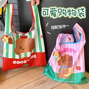 Bolsa de compras plegable con dibujos animados, tamaño mediano, impermeable, para supermercado, picnic, compras - Product Image 1