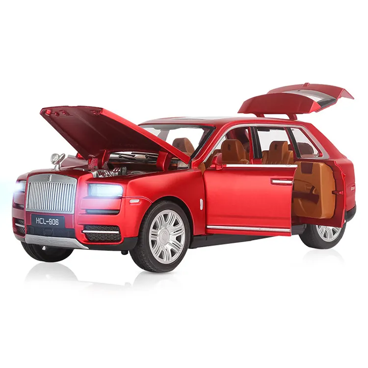 NEW 1:22 Scale Simulation Pullback Car with Open Doors Lights Sound Alloy Metal Diecast Car Model Toy Vehicles