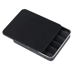 Black Child Proof Metal Sliding CR <strong>Tin</strong> <strong>Slide</strong> Drawer Child Resistant 5 Pack Packaging <strong>Rectangle</strong> <strong>Tin</strong> <strong>Box</strong> for Pre Rolled - Product Image 3