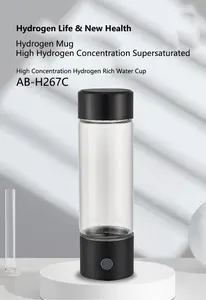2024 лучший портативный 3000ppb водородная бутылка для воды H2 водородный генератор воды ингалятор ионизатор дропшиппинг цена 10 минут
