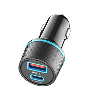 Cargador de Coche USB C PD 20W QC 3.0, Carga Rápida Tipo-C PD para iPhone, Xiaomi, Huawei, Samsung - Product Image 1