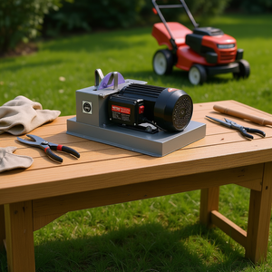 Machine à affûter les lames de tondeuse à gazon 500W avec meule céramique de 7 pouces pour lames plates Gator - Product Image 2