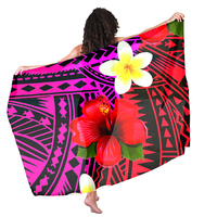 Tissu Tribal traditionnel sonan, cm, imprimé de fleurs, Hibiscus, hawaïennes, Sarong, été
