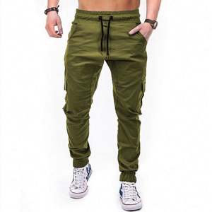 Wholesale <b>Men's</b> Retro Cargo Trousers Combats Work Loose Workwear Pants Outdoor Hiking Casual Polyester Cotton Pants Pantalon - Product Image 5