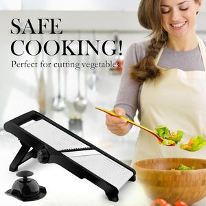 Manual Mandoline Slicer for Fruit <b>Vegetables</b> <b>Cutter</b> Cheese Carrot Potato Chip Onion French Fry Durable Steel Metal Tool - Product Image 3