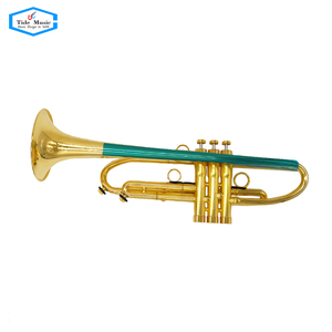 Trompeta Profesional Tide Music Pro, Tipo Placa Pesada, Bañada en Oro, en Si Bemol - Product Image 3