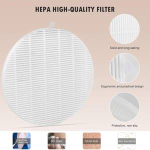 Cartouche filtrante pour aspirateur à ongles HPro, 6,7 pouces, ronde, accessoire remplaçable pour collecteur de poussière MelodySusie - Product Image 3