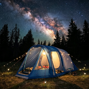 Tente gonflable personnalisée avec logo OEM, design tunnel 510 cm, tente de <span class=keywords><strong>camping</strong></span> et de glamping, <span class=keywords><strong>polyester</strong></span> 190T, imperméable, pour l'extérieur - Product Image 6