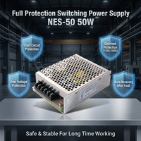 NES-50 Serisi Yedek 50W 5V Tekli %79 Verimlilikli Anahtarlı Güç Kaynağı Endüstriyel Ekipmanlar için Kompakt Kapalı SMPS