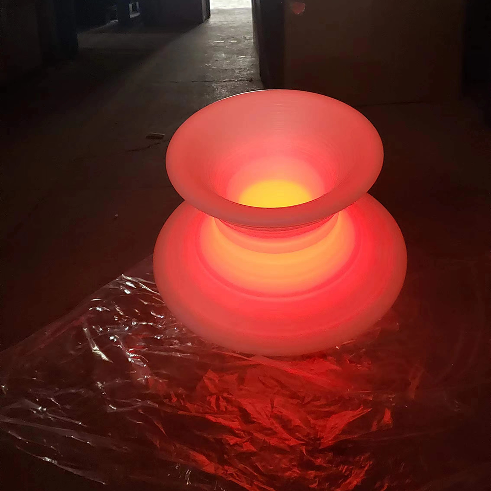 Уличная пластиковая мебель, освещение, ожидание, расслабляющее сиденье, поворотный стул для отдыха, Светодиодный светящийся Забавный ленивый вращающийся уличный табурет с гироскопом