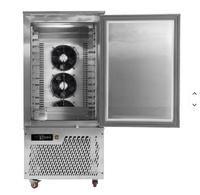 Freezer Vertikal Komersial Cepat Dingin Full Stainless Steel 14-15 Tray Motor Temperatur Dapat Diatur Penyimpanan Makanan Restoran