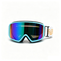 Masques de ski pour hommes et femmes, compatibles OTG, double lentille cylindrique anti-buée, sangle réglable, masques de motoneige