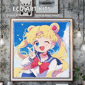 Sailor Moon Cartoon Creative Toy Ornement <span class=keywords><strong>De</strong></span> Chevet Diamant <span class=keywords><strong>Peinture</strong></span> avec Cadre En Gros pour Les Vendeurs <span class=keywords><strong>De</strong></span> Rue - Product Image 2