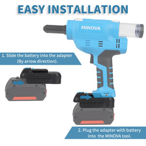 Adaptador de Batería de Iones de Litio Genérico <span class=keywords><strong>MINOVA</strong></span> de Uso Generalizado Directamente de Fábrica para Convertir Baterías de Otras Marcas Reconocidas - Product Image 4