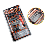 Juego de 37 piezas de destornilladores de trinquete y puntas Torx Phillips con barra extensora magnética para reparación electrónica automotriz y doméstica