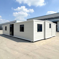 Maison conteneur préfabriquée pliable sur mesure 20 pieds 40 pieds extensible, bâtiment préfabriqué, maison modulaire à deux chambres