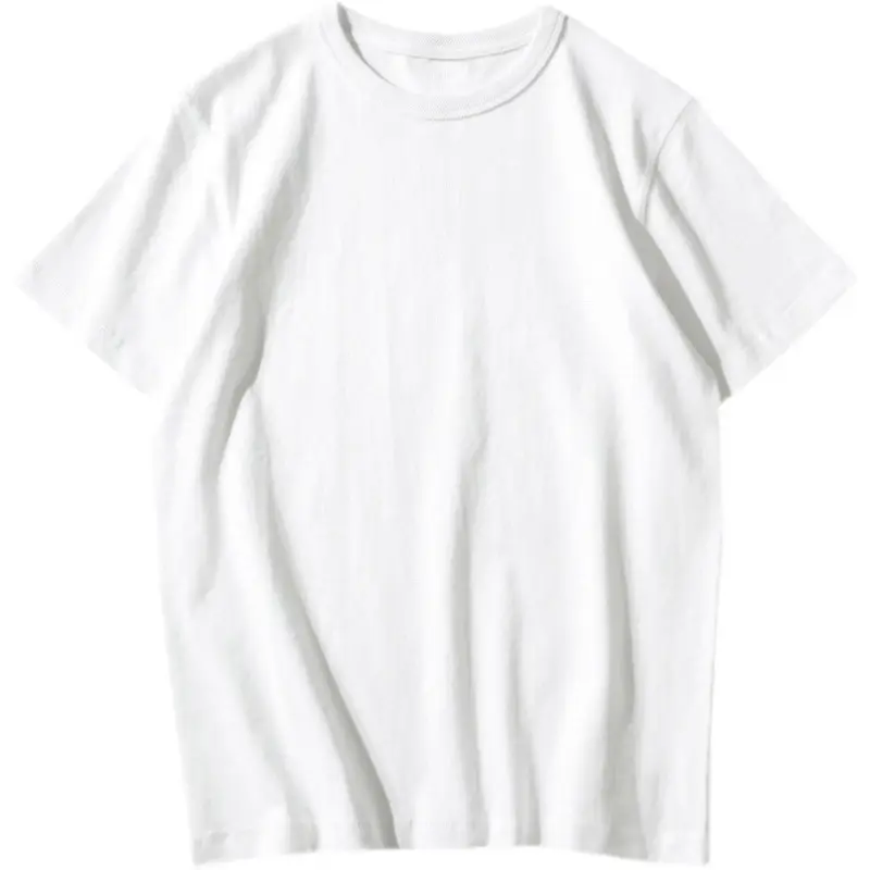 OEM/ODM белая рубашка на заказ 100% хлопковая Однотонная футболка унисекс