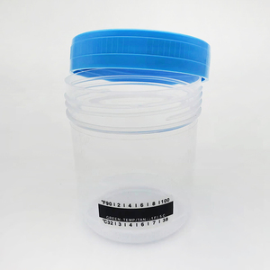 Recipiente de Orina Estéril Desechable de Plástico con Tira Indicadora de Temperatura, Vaso para Muestras de 100 ml - Product Image 1