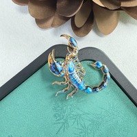 Broches tendance motif scorpion, épingles de revers, bijoux de mode unisexe, pour tenue quotidienne ou formelle, cadeau de célébration