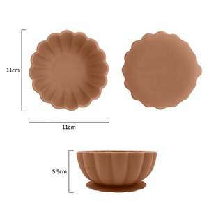 Plato de Silicona de Grado Alimenticio para Bebés, Vajilla de Silicona para Bebés, Plato de Alimentación de Silicona, Utensilios para Comer para Bebés - Product Image 6