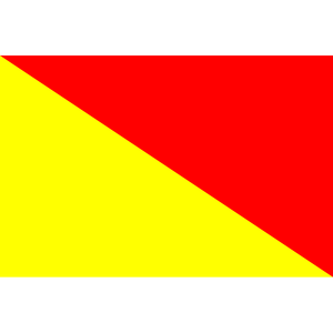 Bandera de Señales Náuticas Oscar 100x340cm, Bandera de Comunicación Marítima - Product Image 1