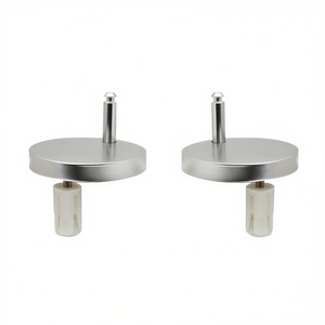 Kit de bisagras de repuesto para asiento de inodoro redondo de la serie Ambrosia 181 I903, de acero inoxidable con cierre lento - Product Image 3