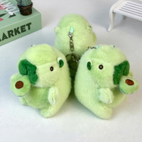 Porte-clés en peluche Capybara Kawaii mignon et moelleux, amusant, aux couleurs vives, avec avocat, pour cadeaux promotionnels