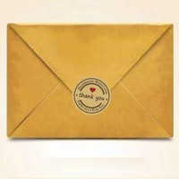 Étiquettes rondes en papier kraft beige, autocollants de remerciement pour les détaillants en ligne, les boutiques et les commerces, à utiliser sur les sacs et les enveloppes