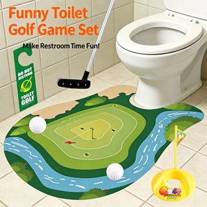 Ensemble <span class=keywords><strong>de</strong></span> jeu <span class=keywords><strong>de</strong></span> <span class=keywords><strong>golf</strong></span> <span class=keywords><strong>de</strong></span> <span class=keywords><strong>toilette</strong></span>, <span class=keywords><strong>tapis</strong></span> <span class=keywords><strong>de</strong></span> putting miniature amusant pour l'intérieur, kit <span class=keywords><strong>de</strong></span> jeu, accessoire <span class=keywords><strong>de</strong></span> <span class=keywords><strong>golf</strong></span> fantaisie, cadeau pour les amateurs <span class=keywords><strong>de</strong></span> <span class=keywords><strong>golf</strong></span>, hommes - Product Image 4