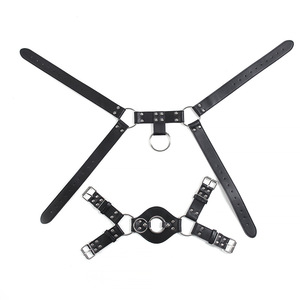 Fetish <span class=keywords><strong>Slave</strong></span> Men Correa de cuero Arnés Bondage BDSM Disfraces de cuero masculinos - Product Image 3