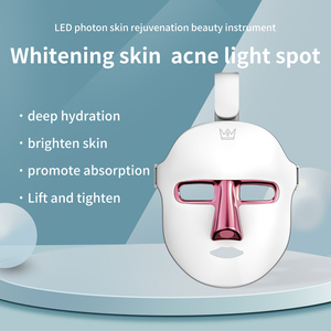 เครื่องฟื้นฟูผิวด้วยโฟตอน LED 7 สี วัสดุ ABS สำหรับการดูแลผิวด้วยแสงบำบัดเพื่อสุขภาพ สำหรับใบหน้า ศีรษะ ดวงตา ลดรอยสิว รอยคล้ำใต้ตา (US) - Product Image 6