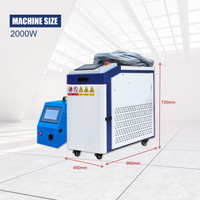 Mesin Las Laser Genggam Industri Murah dan Mudah Dioperasikan 1500W 2000W 3000W Mesin Las Laser Serat Genggam 4 in 1