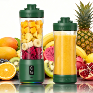 Licuadora Portátil de 600 ml, Vaso para Hacer Smoothies Personal, 6 Cuchillas de Acero Inoxidable, Recargable por USB, Botella Mezcladora de Viaje - Product Image 2