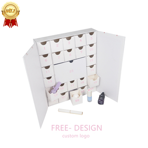 Vente en gros Boîte en carton de luxe blanche <span class=keywords><strong>pour</strong></span> calendrier de l'avent Conception imprimée de Noël personnalisée <span class=keywords><strong>pour</strong></span> Sushi Chewing-gum Autre usage - Product Image 1