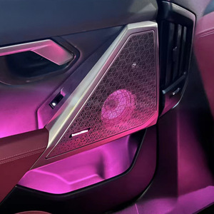 ฝาครอบลำโพงพร้อมไฟตกแต่งกระจังหน้าสีทองสำหรับรถยนต์ BMW ซีรีส์ 5 รุ่น G60 G90 G99 ออกแบบพิเศษเพื่อความพอดีอย่างแม่นยำ - Product Image 1