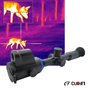 Lunette de chasse thermique intelligente étanche <span class=keywords><strong>PRO</strong></span> avec détection à 2600 m, auto-zéro, haute sensibilité NETD 30mk, IP66, télémètre laser - Product Image 2