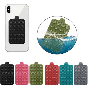Lechón de doble cara de silicona antideslizante multifuncional de 48 tazas para soporte de teléfono con ventosa para teléfono móvil con logotipo OEM - Product Image 4