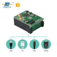 DE1400 Mini interfaz USB para Arduino OEM módulo Lector de código de barras Stock escáner CCD láser con 3 Mil TTL diseño OEM más pequeño