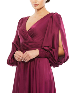 2024 Winter Elegant High Quality Luxury Women Elegant Long Satin a Line <strong>Maxi</strong> Evening <strong>Dress</strong> - Product Image 6