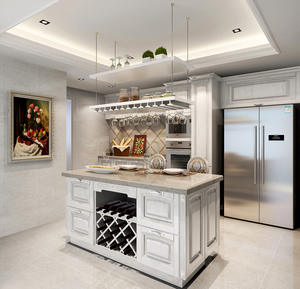 Cuisine neuve de haute qualité conçue sur mesure moderne ouverte Europe Style armoires en bois massif cuisine complète pour projet d'<span class=keywords><strong>appartement</strong></span> - Product Image 4