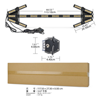 64 LED Automatischer Richtungsanzeiger Stroboskop-Licht 88cm Pfeil-Warnlichtstreifen Notfall-Blinker Verkehrsleitsystem-Beleuchtung