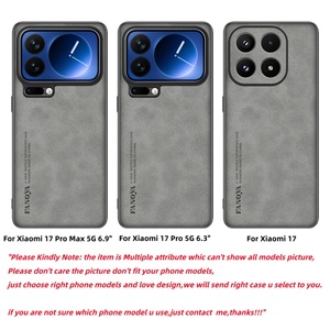 Casing Pria Bisnis Mewah untuk Xiaomi 17 Pro Max / 17 Pro / 17 Kulit Domba Penutup Belakang Tahan Benturan Lensa Lengkap - Product Image 2