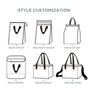 Sac isotherme en aluminium, petit format, pour boissons froides et chaudes, café, livraison de nourriture, jetable, argenté, isolé thermiquement - Product Image 6