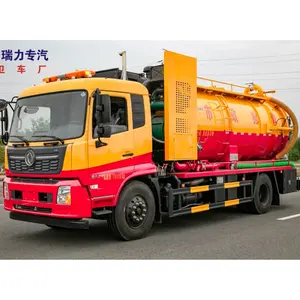 New Energy Electric Septic Tank Hydraulic Lift Tank 15cbm Sewage Sucking Truck For Sale