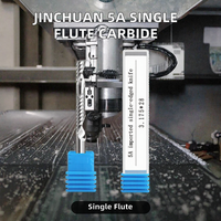 YUFU 5A Fraise à un seul cannelure en carbure pour acrylique, PVC, usinage CNC, personnalisable ODM OEM