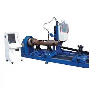 Hyperformance Interface Mach 3 Plasma Hpr800Xd Standard Cnc 4 Axis Tube Meta Pipe Round And Square Cutting Machine